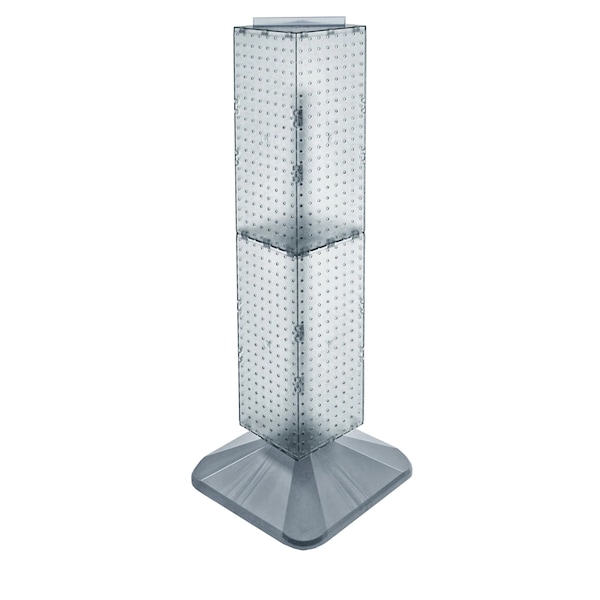 4-Sided Pegboard Floor Revolving Display Panel Size: 8"W x 40"H